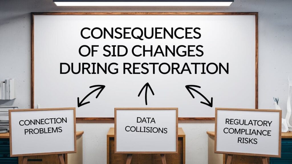 Consequences of SID Changes During Restoration